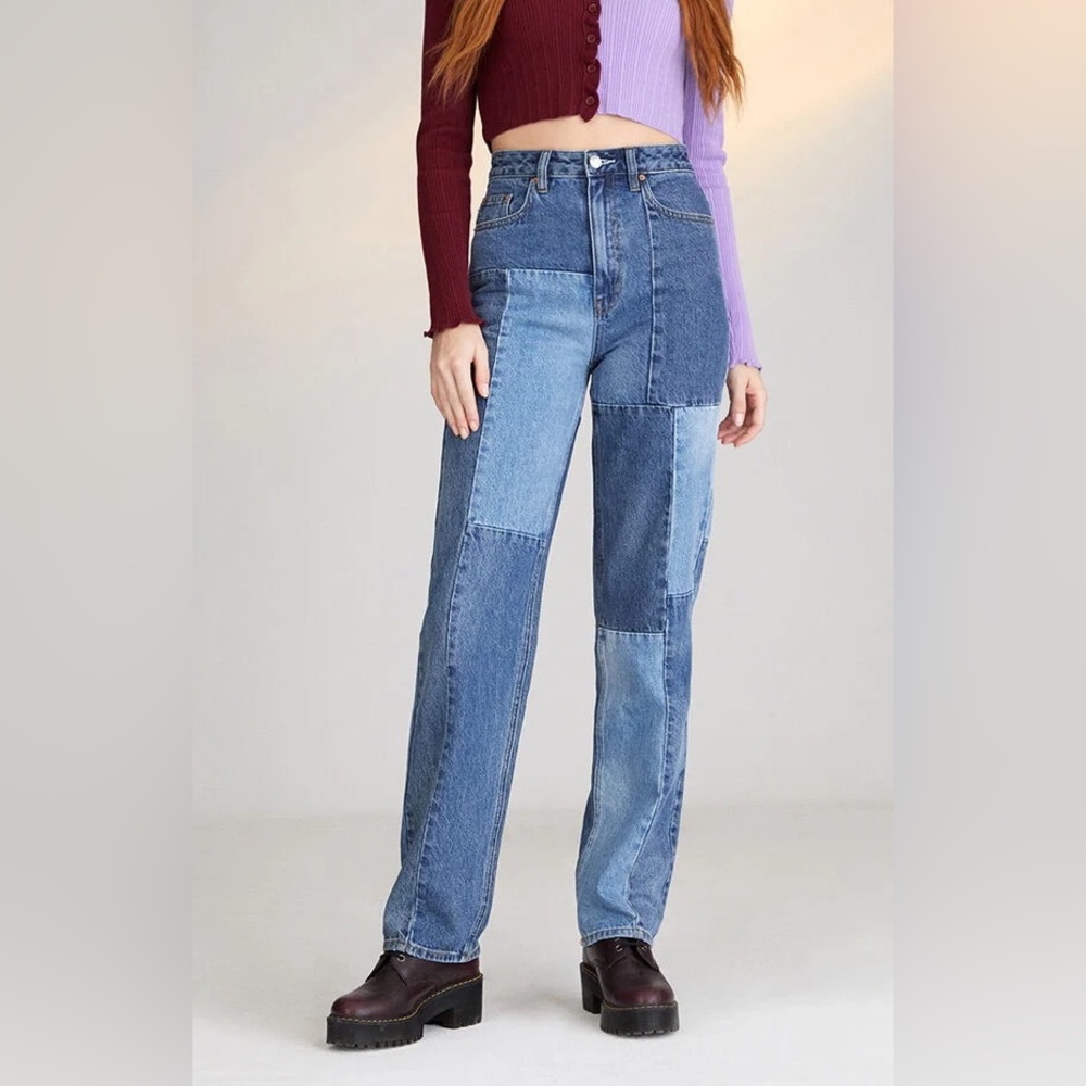 Pacsun Patchwork Boyfriend Jeans